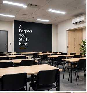 Temporary AI-generated classroom visual